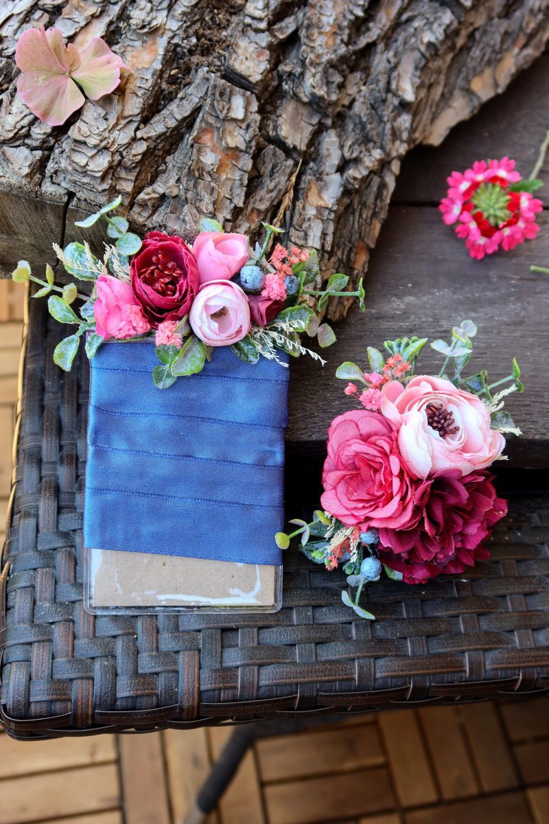 Korsáž do kapsy Rose Blue - Image 5