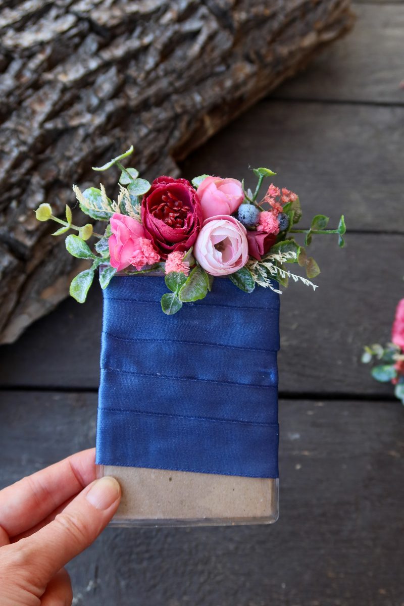 Korsáž do kapsy Rose Blue
