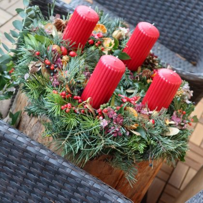 Velký adventní věnec Přírodní UKÁZKA